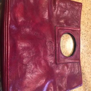 Red Genuine leather purse from Italy